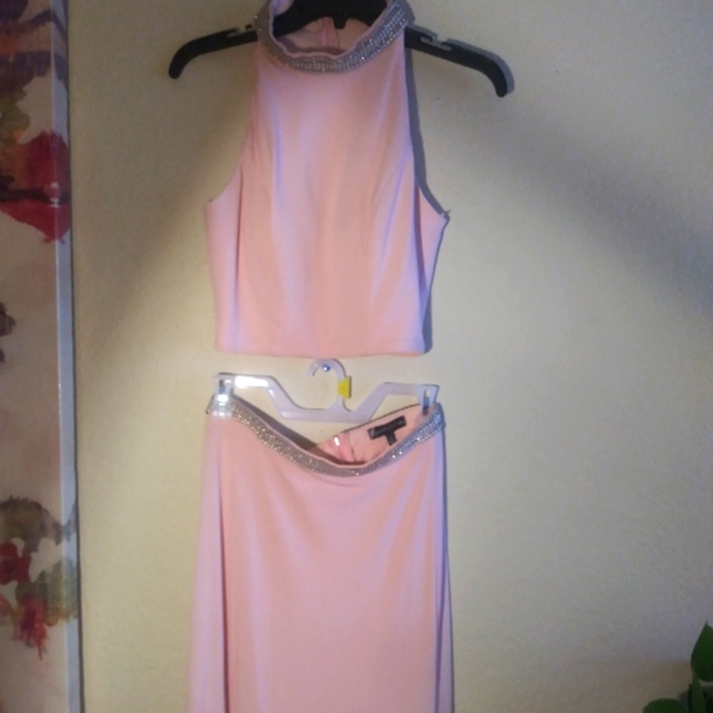 Blush Formal Crystal Doll Dress